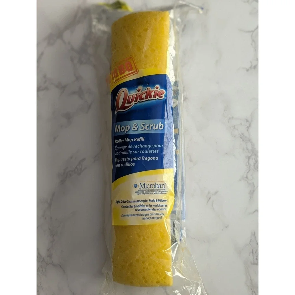 Jumbo Quickie Mop & Scrub Roller Mop Refill Microban 12